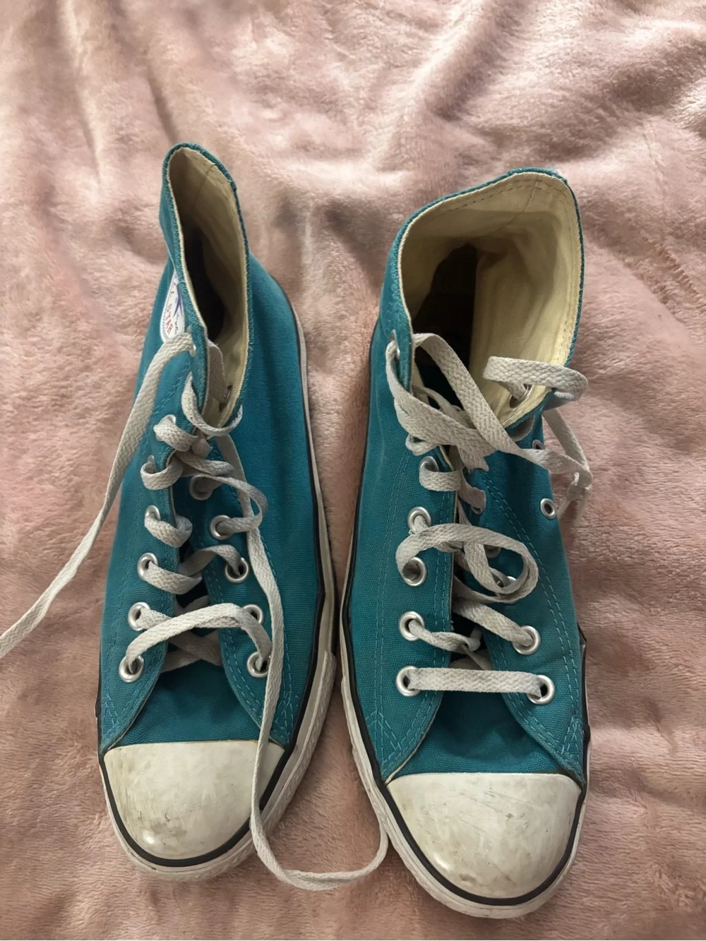 Converse Teal High-Top Canvas Sneakers